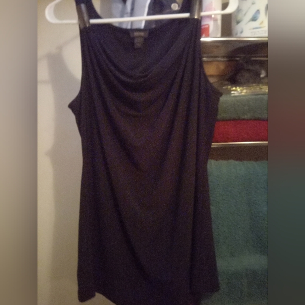 Kenneth Cole Reaction Black Sleeveless Blouse